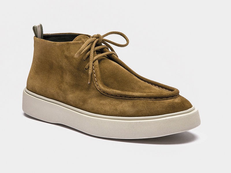 Lace-up casual booties