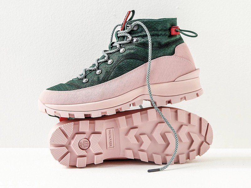 Lace-up flat booties