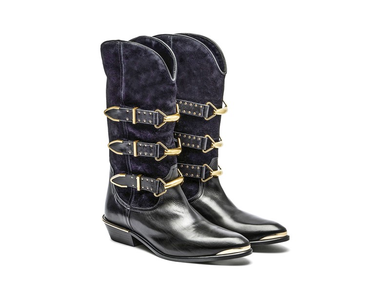 Botas vaqueras con caña alta y puntera afilada