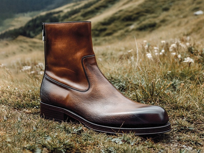 Botines Chelsea y de vestir para hombre en cuero liso