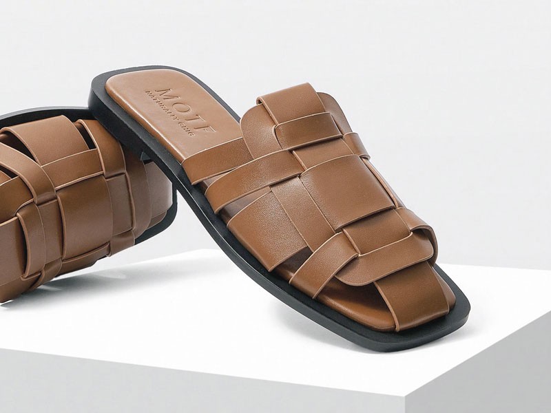 Chanclas: Tiras entrelazadas