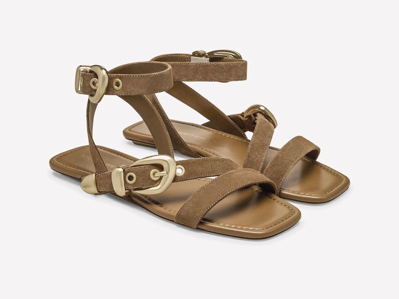 SANDALIAS BAJAS MUJER CALZADO TENDENCIA PRIMAVERA VERNAO 2026 2027 SERMA167SL362SPD_DOE_1.jpg Sandalias romanas enlazan tiras, hebillas y tobillos