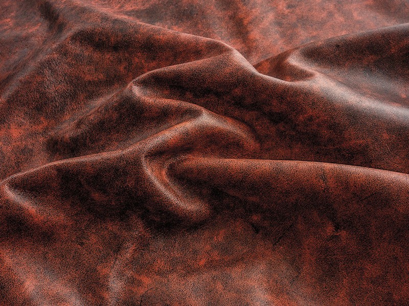 Cueros valorizan texturas, color y superficies tramadas