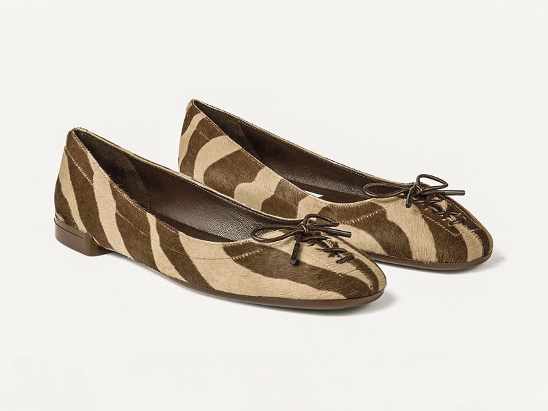 Ballerinas animal print impulsan superficie y contraste