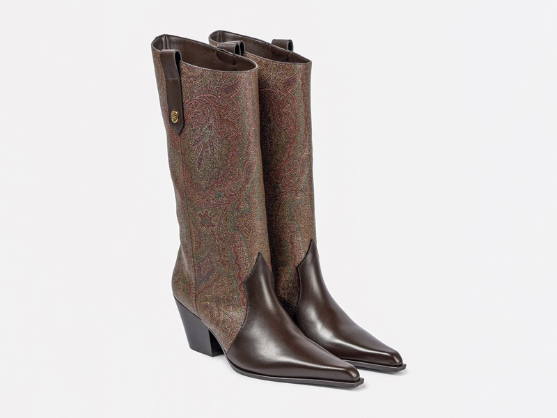 Botas vaqueras con caña alta y puntera afilada